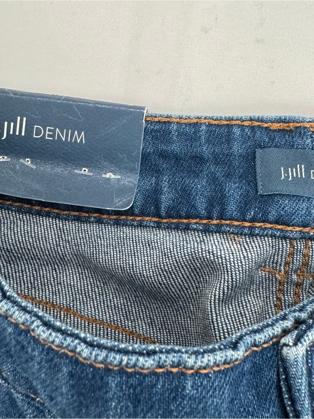 NEW J.Jill High Rise Wide Leg Jeans Sz 2P Classic Dark Wash Denim Timeless Style - Picture 5 of 16